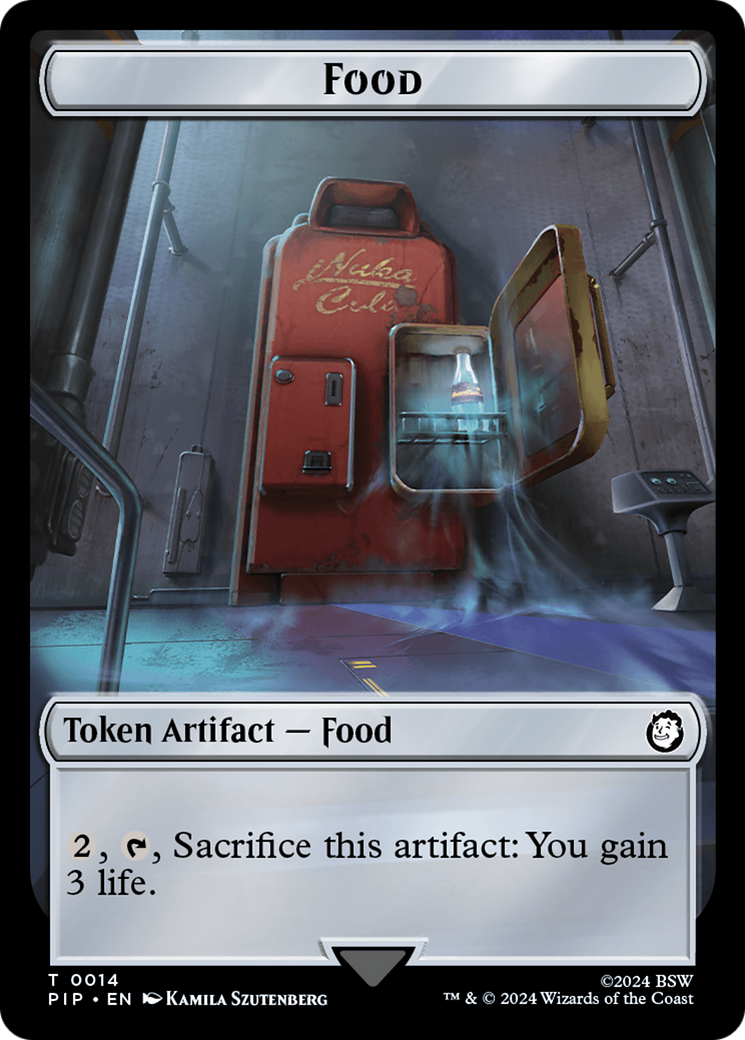 Robot // Food (0014) Double-Sided Token [Fallout Tokens] | Tables and Towers