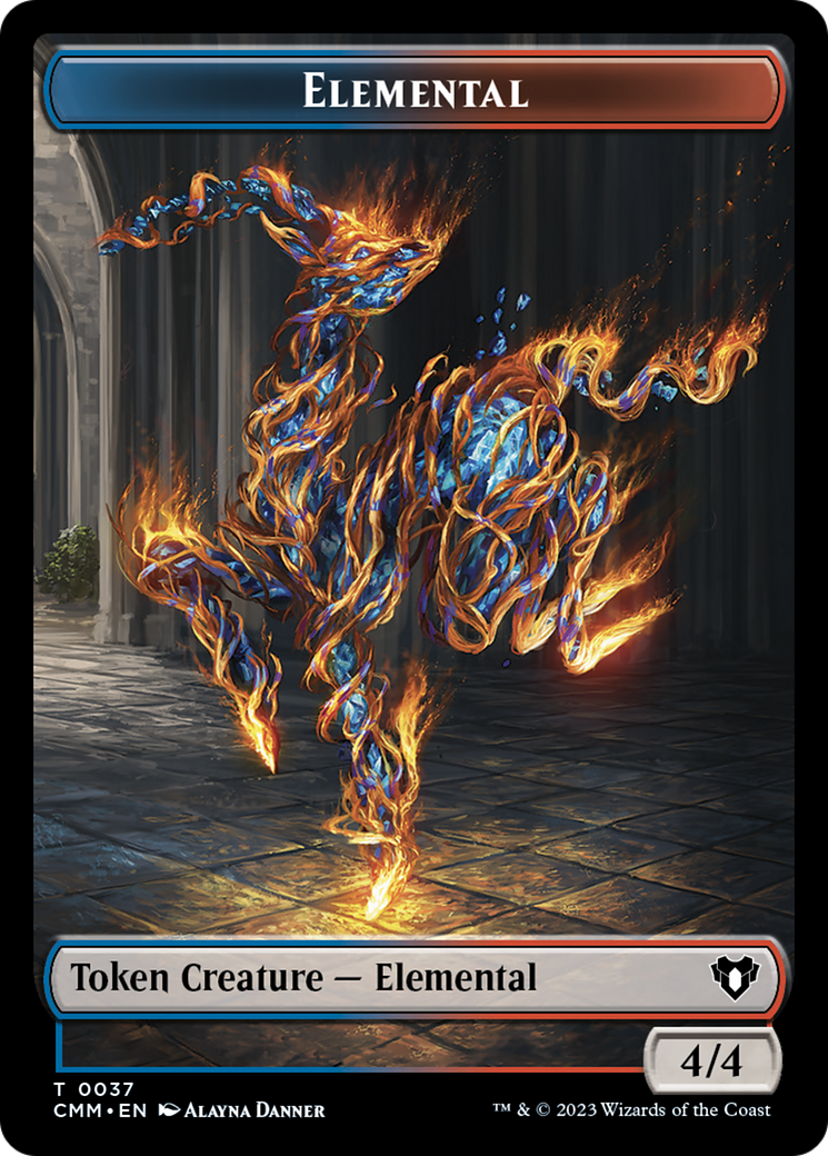 Elemental Token (37) [Commander Masters Tokens] | Tables and Towers