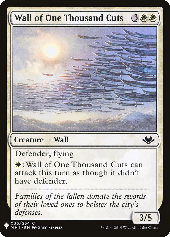 Wall of One Thousand Cuts [Mystery Booster] | Tables and Towers