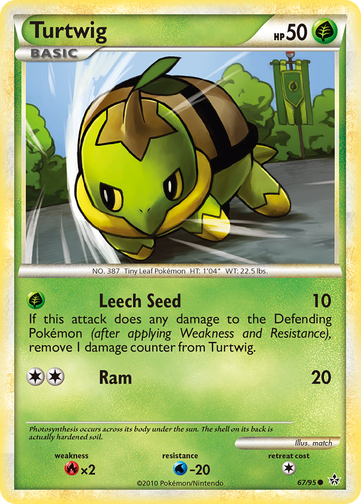 Turtwig (67/95) [HeartGold & SoulSilver: Unleashed] | Tables and Towers