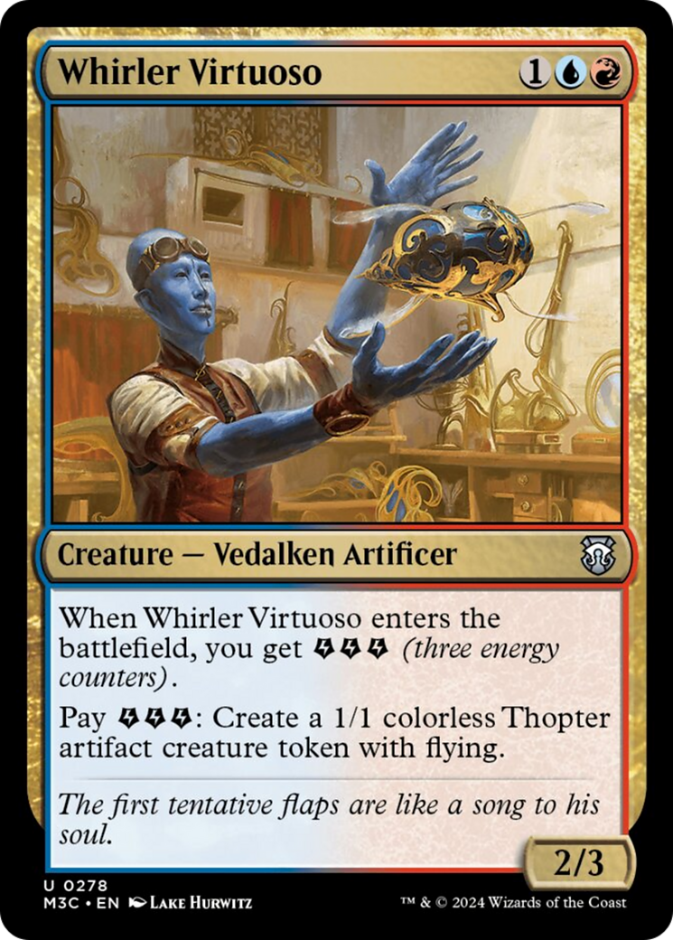 Whirler Virtuoso (Ripple Foil) [Modern Horizons 3 Commander] | Tables and Towers