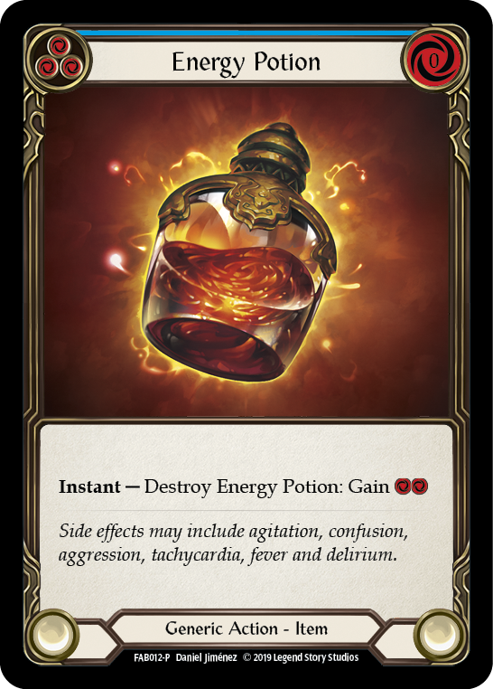 Energy Potion [FAB012-P] (Promo)  1st Edition Cold Foil | Tables and Towers