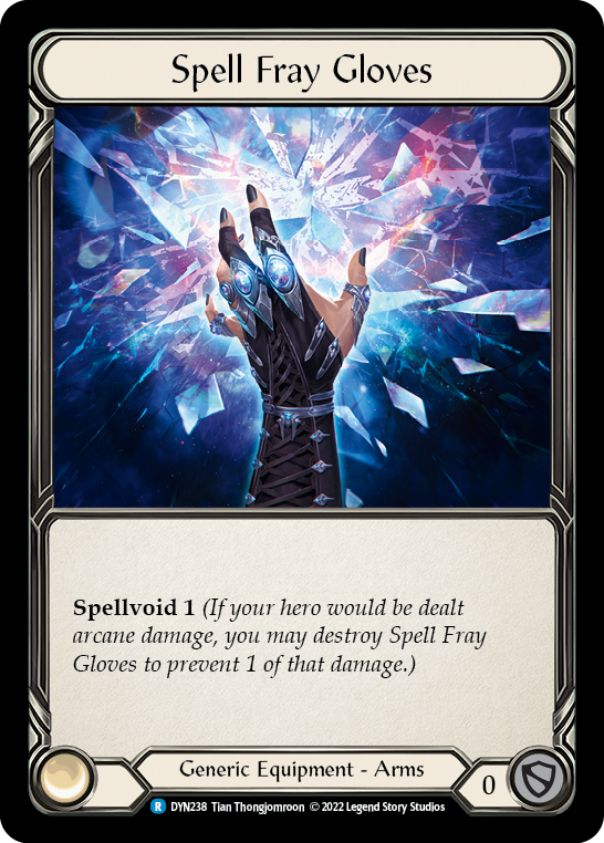 Spell Fray Gloves [DYN238] (Dynasty)  Cold Foil | Tables and Towers