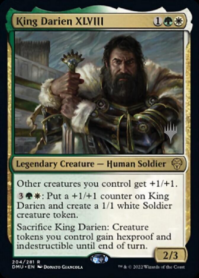 King Darien XLVIII (Promo Pack) [Dominaria United Promos] | Tables and Towers