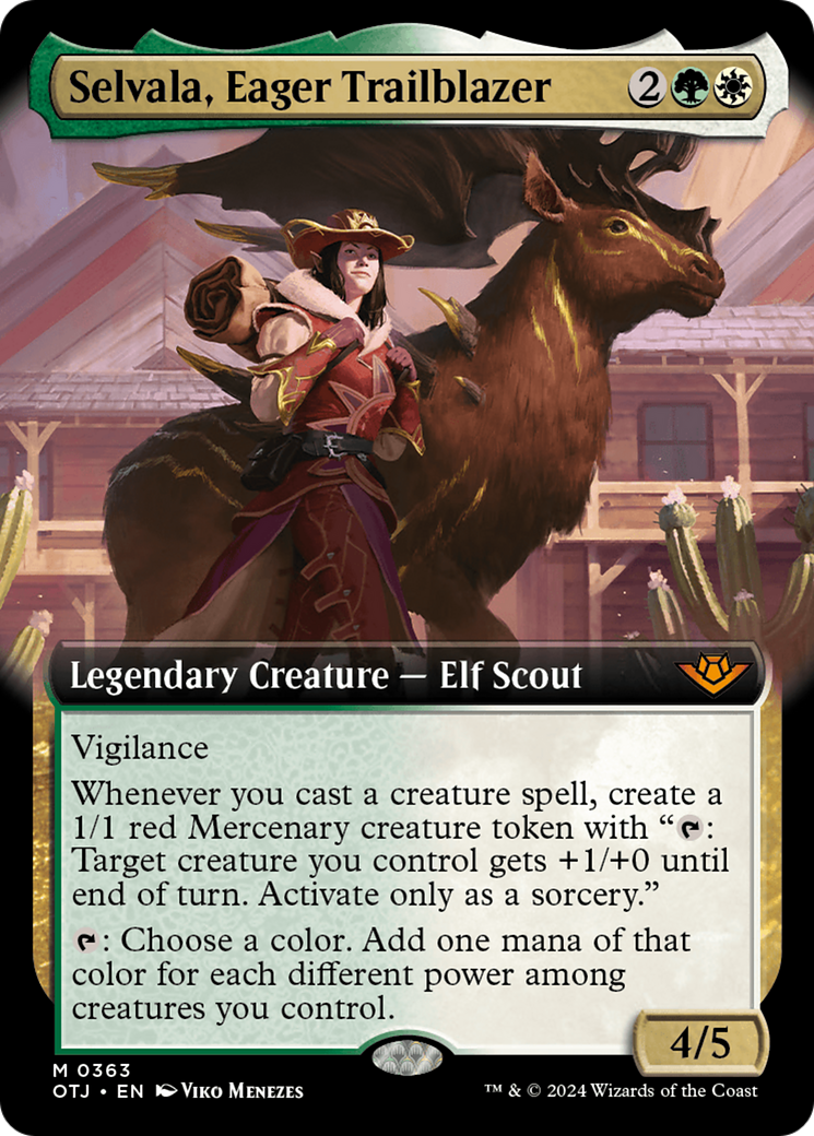 Selvala, Eager Trailblazer (Extended Art) [Outlaws of Thunder Junction] | Tables and Towers