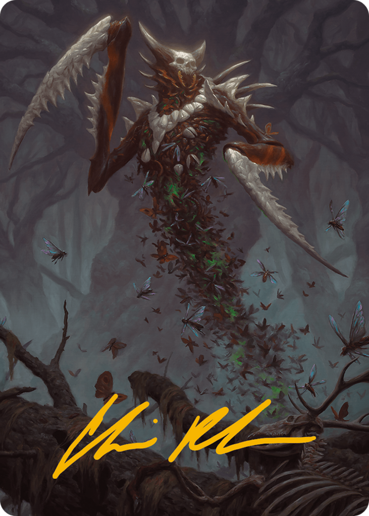 Grist, the Plague Swarm Art Card (Gold-Stamped Signature) [Modern Horizons 3 Art Series] | Tables and Towers