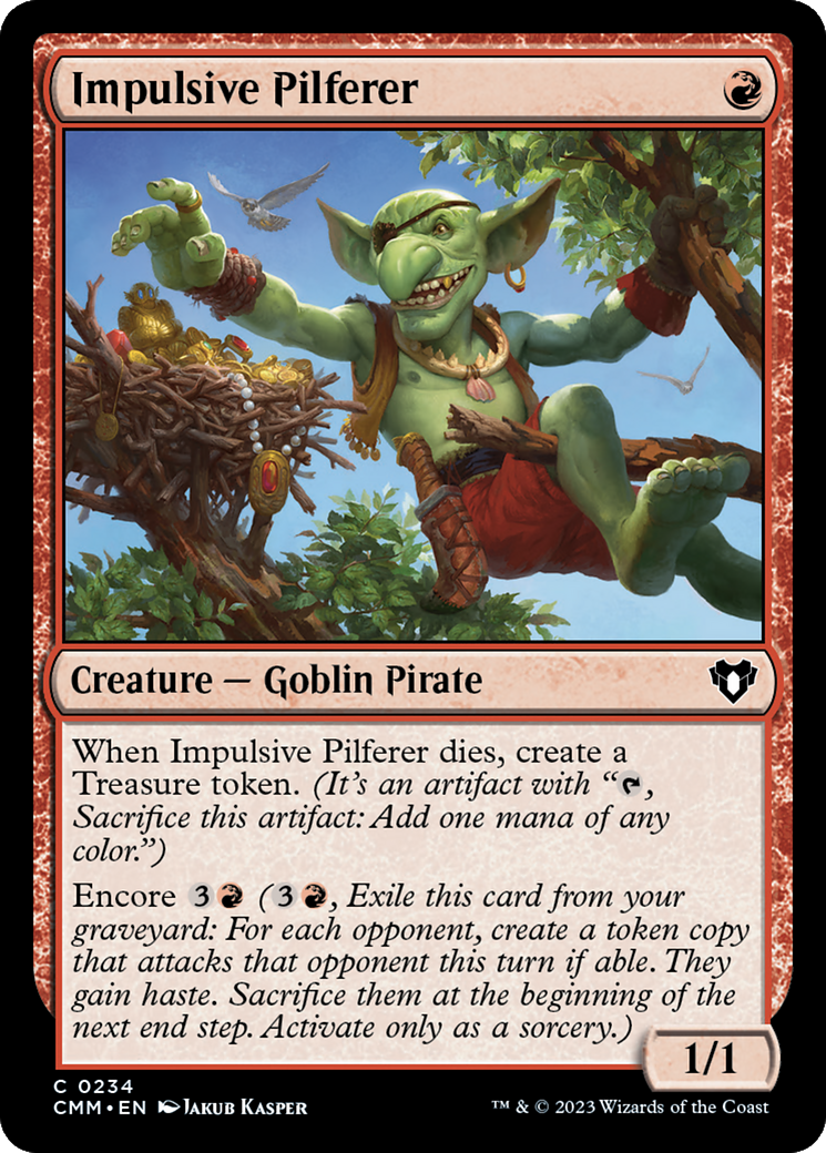 Impulsive Pilferer [Commander Masters] | Tables and Towers