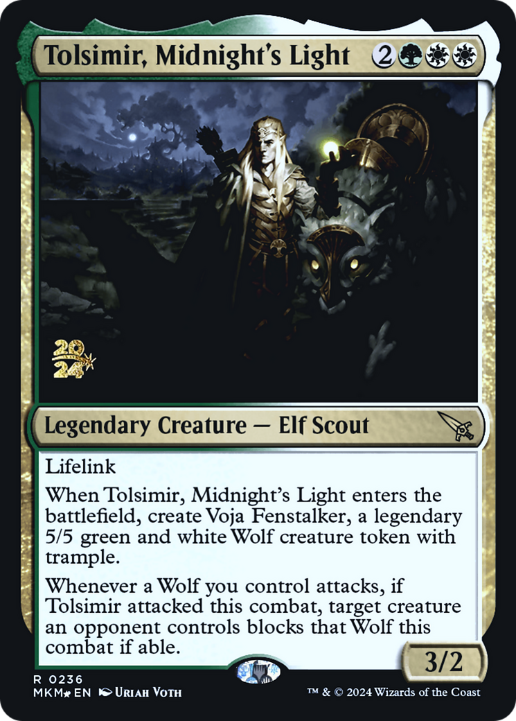 Tolsimir, Midnight's Light [Murders at Karlov Manor Prerelease Promos] | Tables and Towers