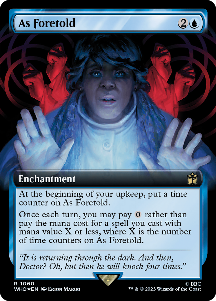 As Foretold (Extended Art) (Surge Foil) [Doctor Who] | Tables and Towers