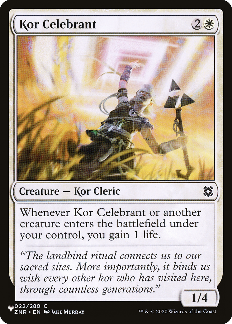 Kor Celebrant [The List Reprints] | Tables and Towers