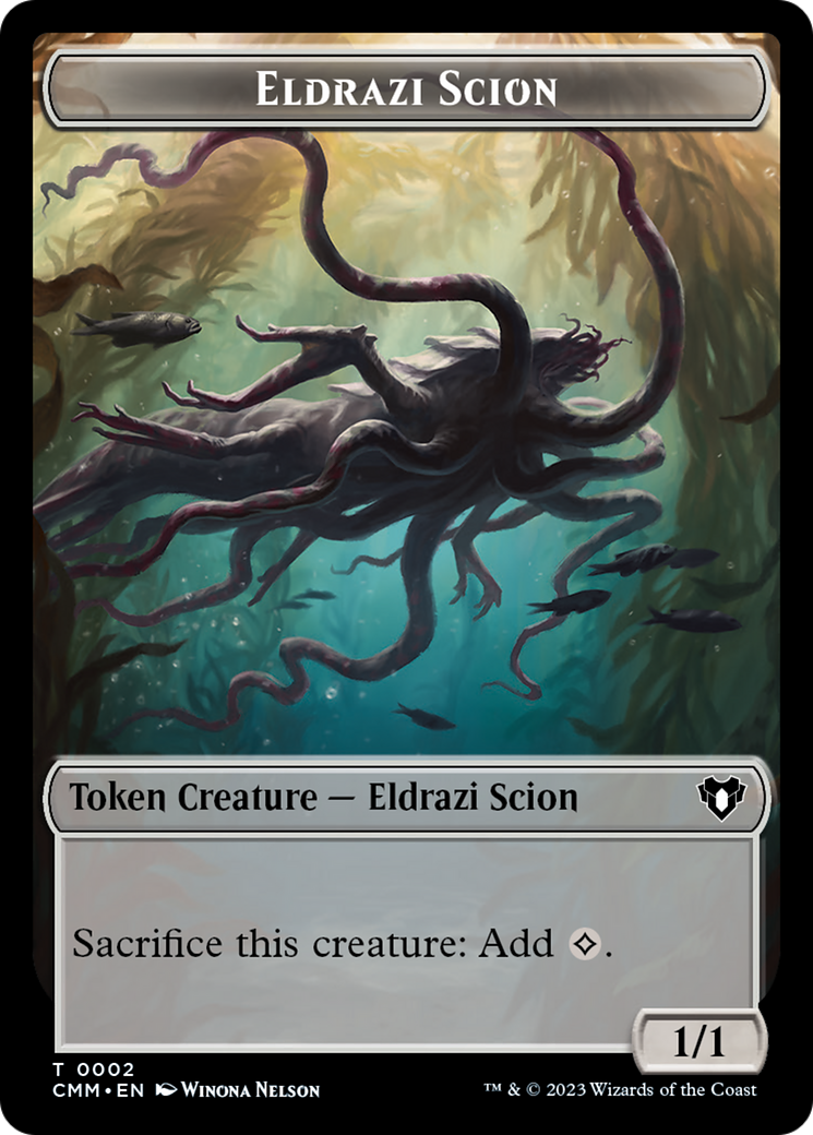 Eldrazi Scion // Myr Double-Sided Token [Commander Masters Tokens] | Tables and Towers