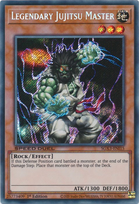 Legendary Jujitsu Master [SGX3-ENI15] Secret Rare | Tables and Towers