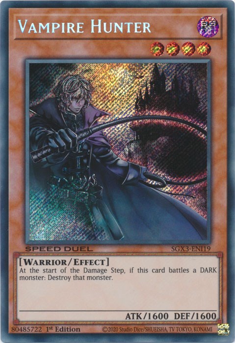 Vampire Hunter [SGX3-ENI19] Secret Rare | Tables and Towers