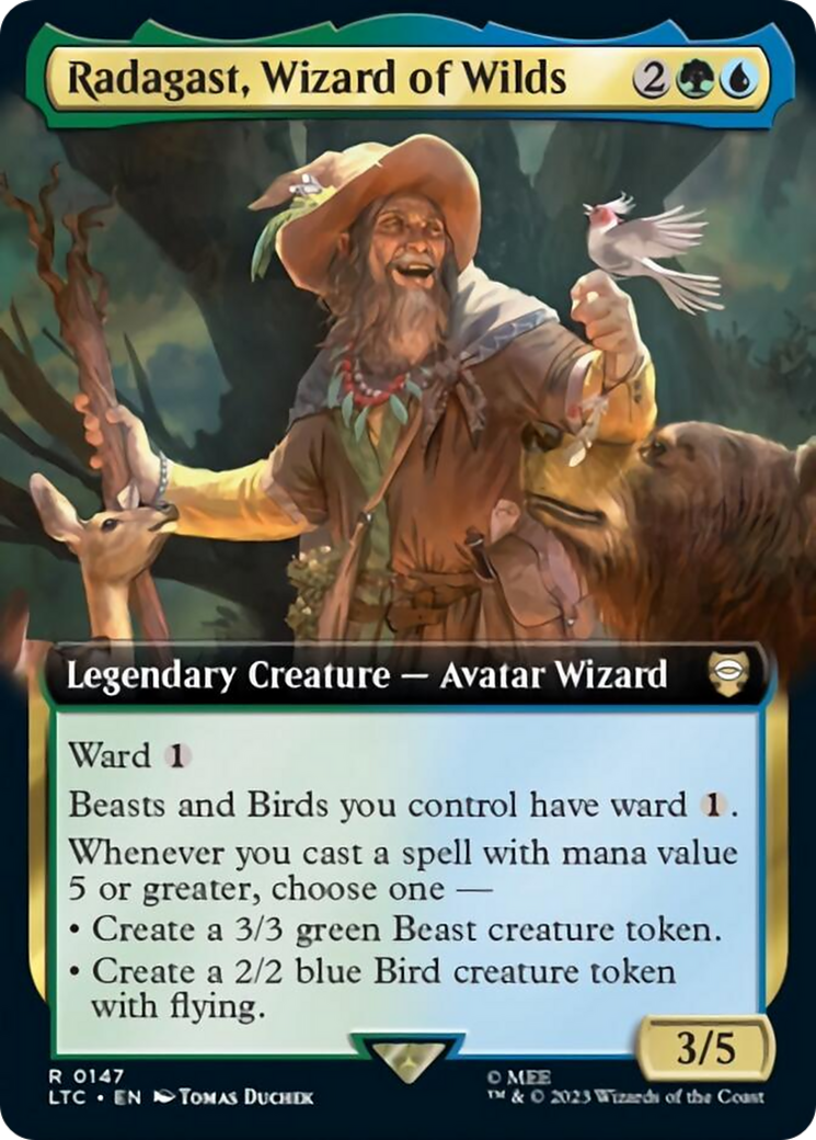 Radagast, Wizard of Wilds (Extended Art) [The Lord of the Rings: Tales of Middle-Earth Commander] | Tables and Towers