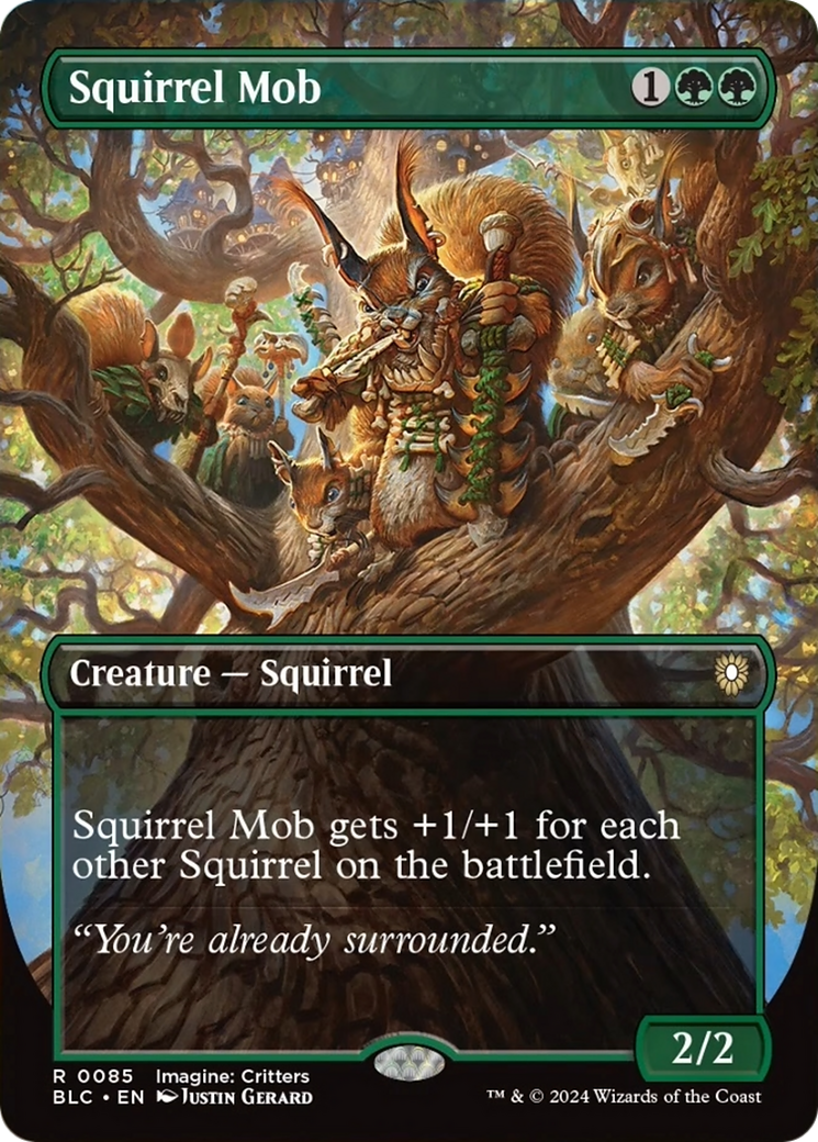 Squirrel Mob (Borderless) [Bloomburrow Commander] | Tables and Towers