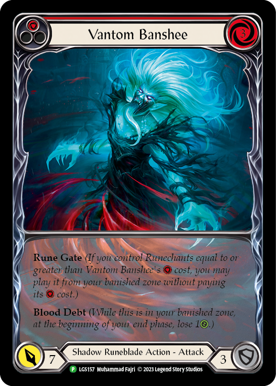 Vantom Banshee (Red) (Extended Art) [LGS157] (Promo)  Rainbow Foil | Tables and Towers