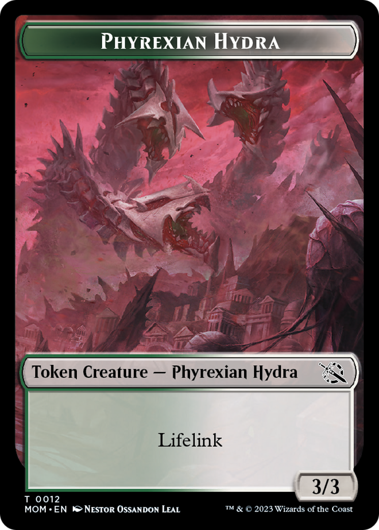 Phyrexian Hydra Token (12) [March of the Machine Tokens] | Tables and Towers