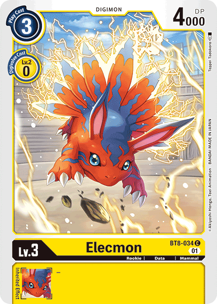 Elecmon [BT8-034] [New Awakening] | Tables and Towers