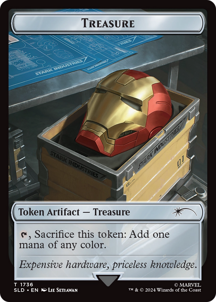 Treasure Token (1736) (Rainbow Foil) [Secret Lair Drop Series] | Tables and Towers