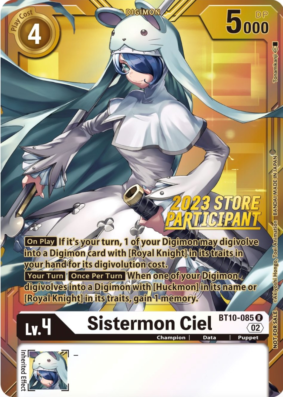 Sistermon Ciel [BT10-085] (2023 Store Participant) [Xros Encounter Promos] | Tables and Towers