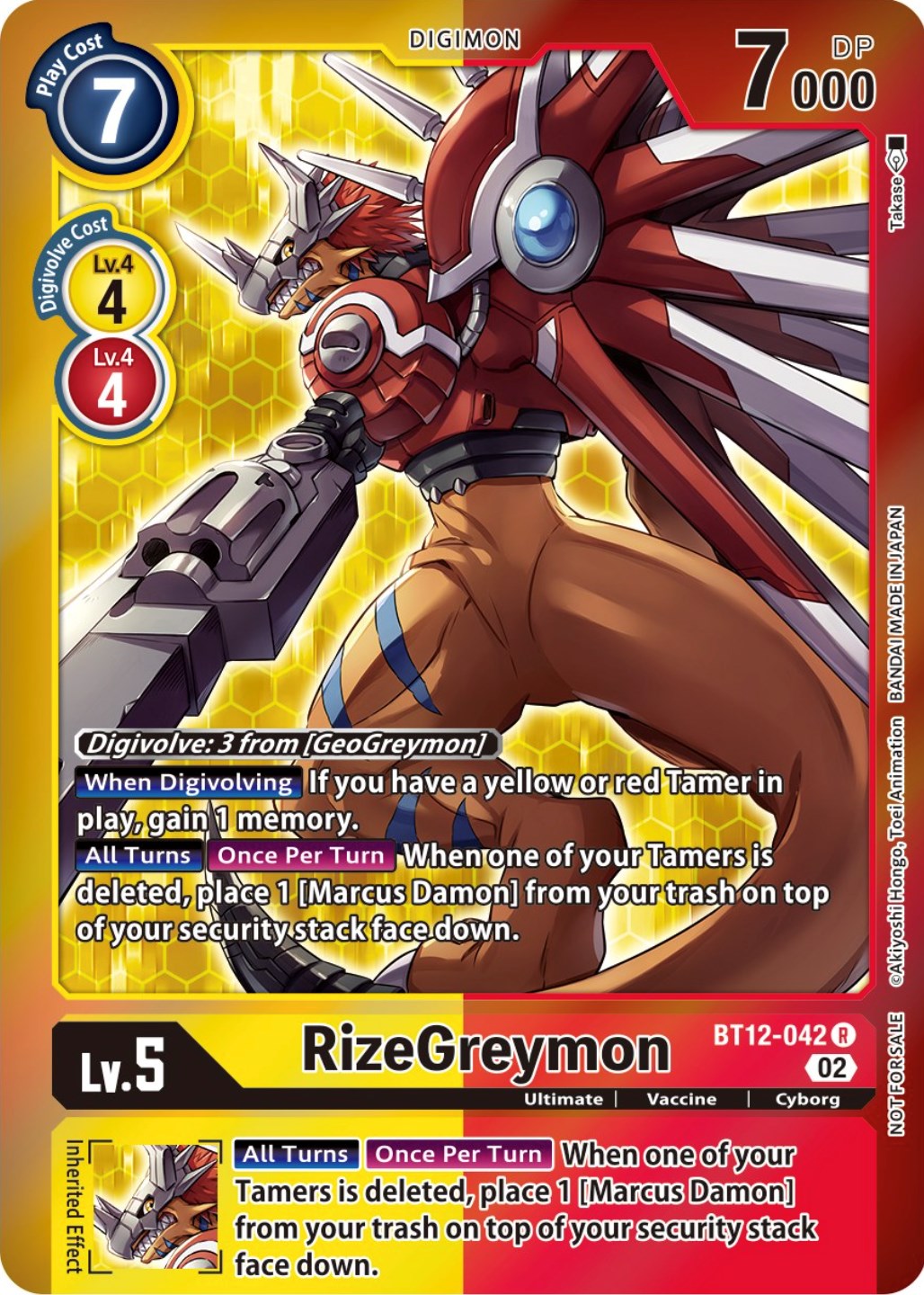 RizeGreymon [BT12-042] (Tamer Party -Special-) [Across Time Promos] | Tables and Towers