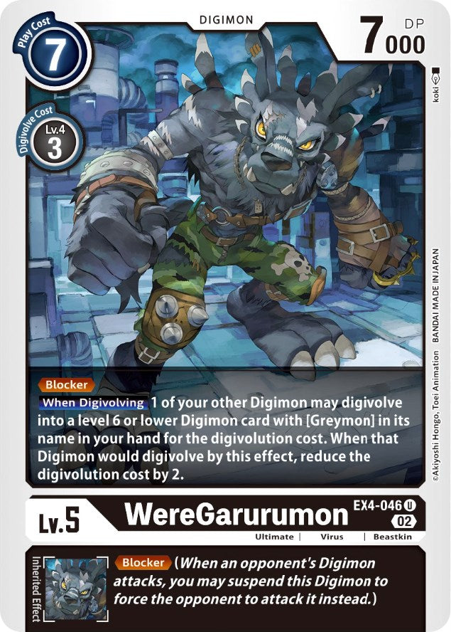 WereGarurumon [EX4-046] [Alternative Being Booster] | Tables and Towers