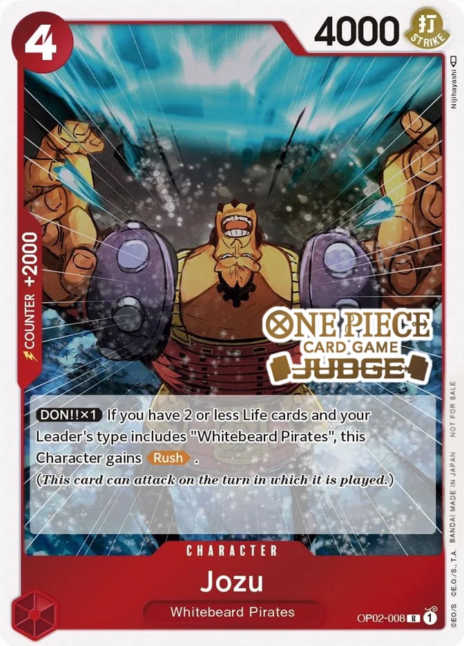 Jozu (Judge) [One Piece Promotion Cards] | Tables and Towers