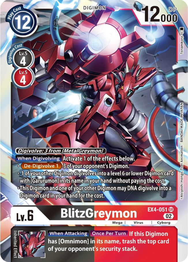 BlitzGreymon [EX4-051] [Alternative Being Booster] | Tables and Towers