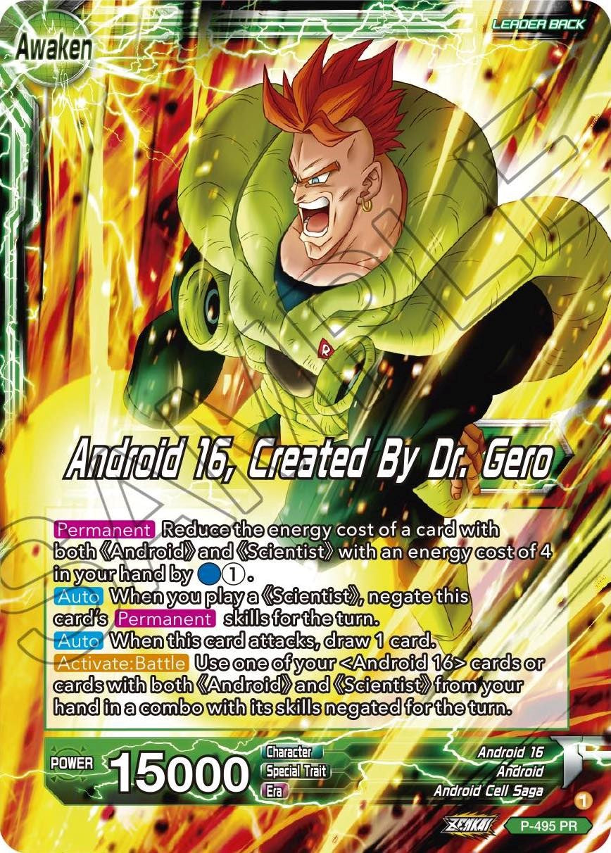 Android 16 // Android 16, Created By Dr. Gero (P-495) [Promotion Cards] | Tables and Towers