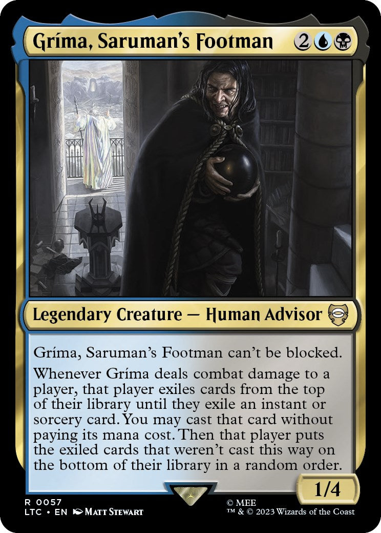 Grima, Saruman's Footman [The Lord of the Rings: Tales of Middle-Earth Commander] | Tables and Towers