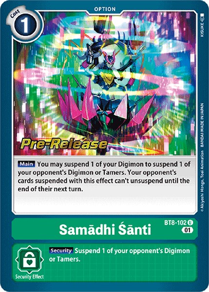 Samadhi Santi [BT8-102] [New Awakening Pre-Release Cards] | Tables and Towers