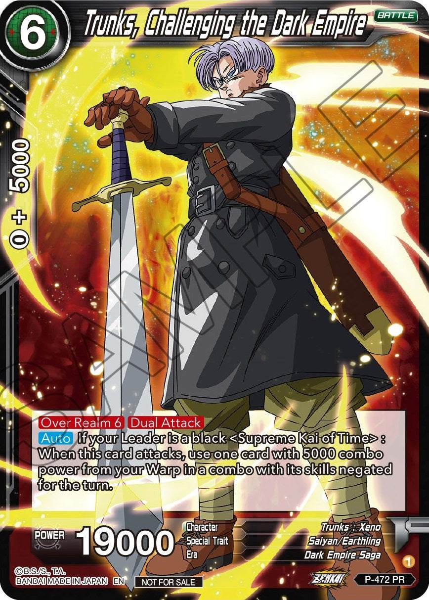 Trunks, Challenging the Dark Empire (Z03 Dash Pack) (P-472) [Promotion Cards] | Tables and Towers