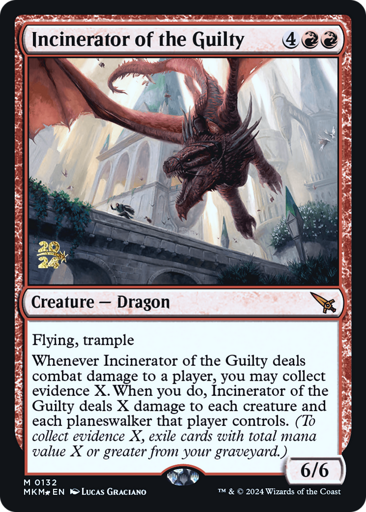 Incinerator of the Guilty [Murders at Karlov Manor Prerelease Promos] | Tables and Towers