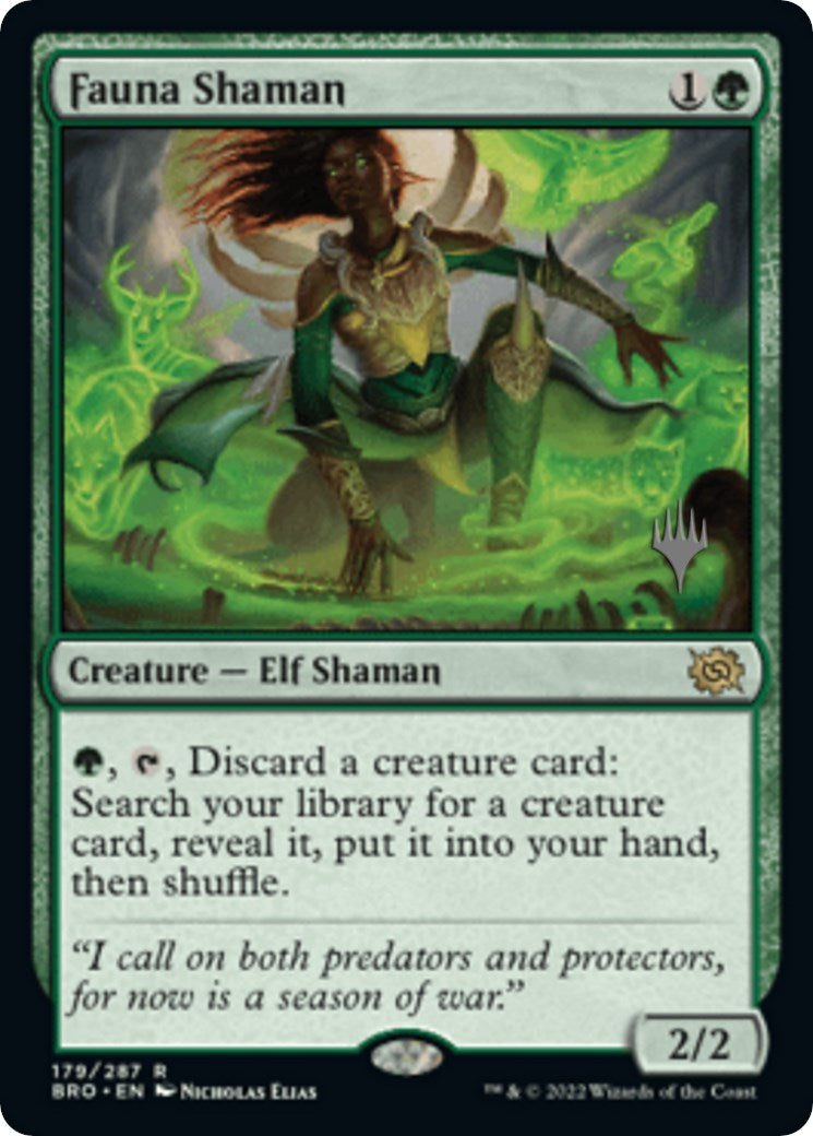 Fauna Shaman (Promo Pack) [The Brothers' War Promos] | Tables and Towers