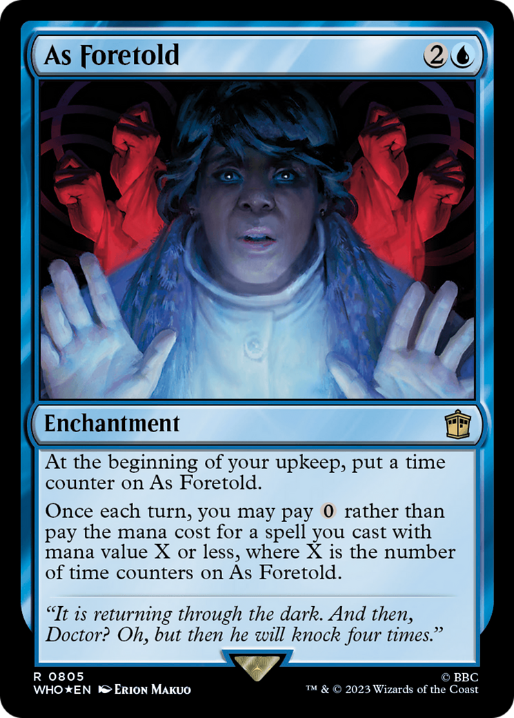 As Foretold (Surge Foil) [Doctor Who] | Tables and Towers