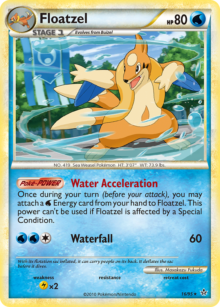 Floatzel (16/95) [HeartGold & SoulSilver: Unleashed] | Tables and Towers