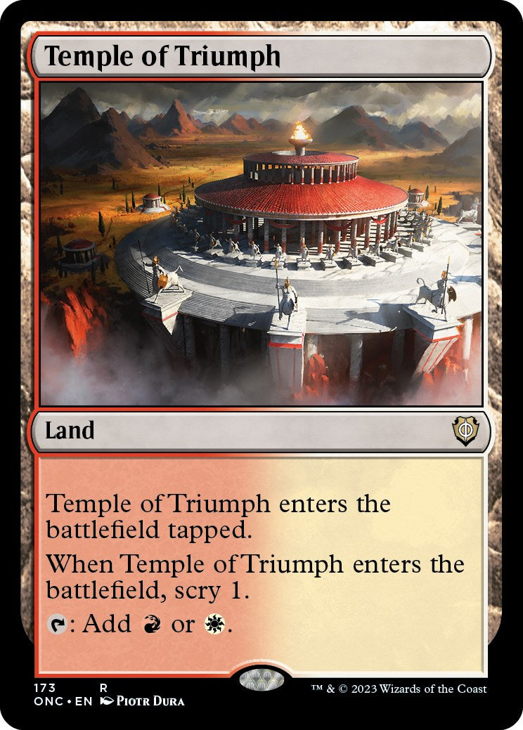 Temple of Triumph [Phyrexia: All Will Be One Commander] | Tables and Towers