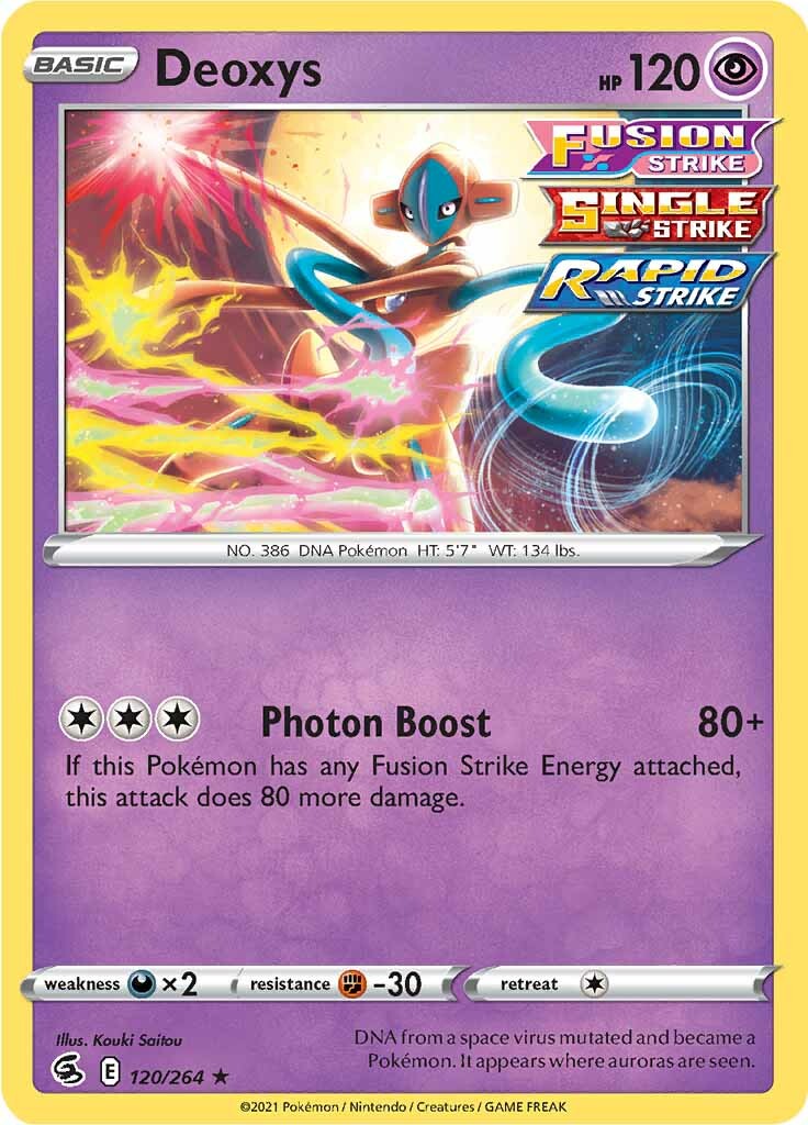 Deoxys (120/264) [Sword & Shield: Fusion Strike] | Tables and Towers