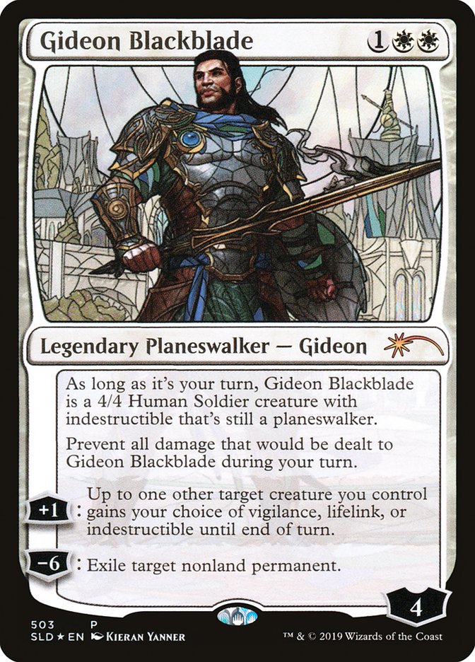 Gideon Blackblade (Stained Glass) [Secret Lair Drop Promos] | Tables and Towers