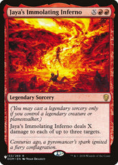 Jaya's Immolating Inferno [The List] | Tables and Towers