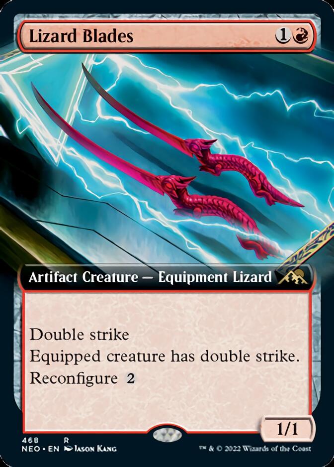 Lizard Blades (Extended Art) [Kamigawa: Neon Dynasty] | Tables and Towers