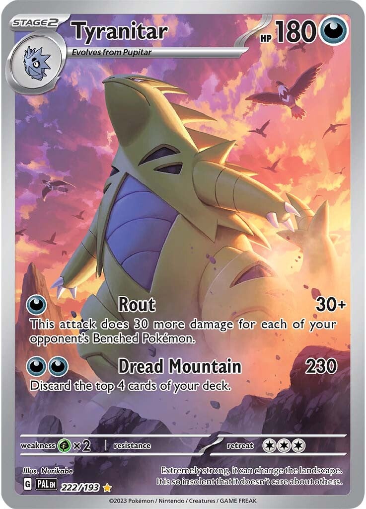 Tyranitar (222/193) [Scarlet & Violet: Paldea Evolved] | Tables and Towers