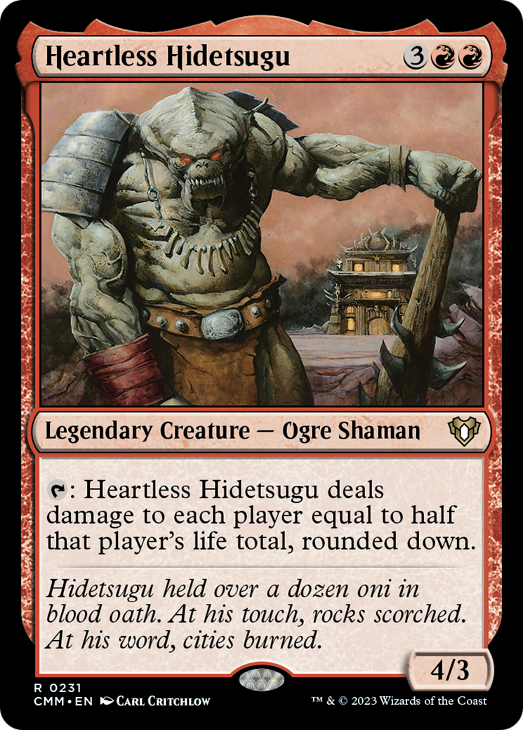 Heartless Hidetsugu [Commander Masters] | Tables and Towers