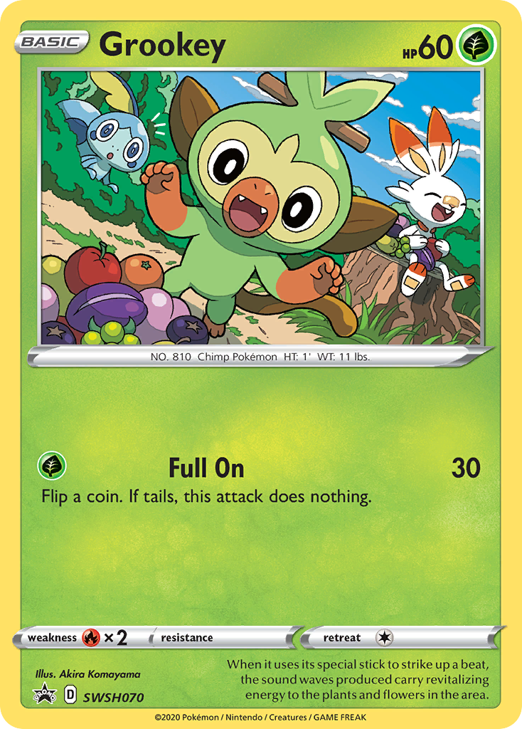 Grookey (SWSH070) [Sword & Shield: Black Star Promos] | Tables and Towers