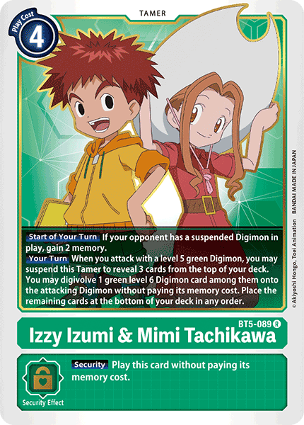 Izzy Izumi & Mimi Tachikawa [BT5-089] [Battle of Omni] | Tables and Towers