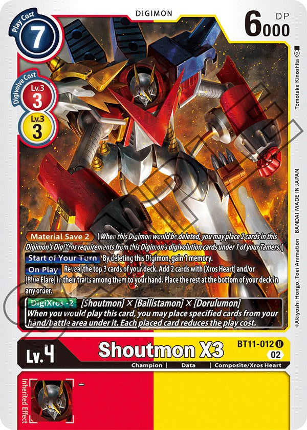 Shoutmon X3 [BT11-012] [Dimensional Phase] | Tables and Towers