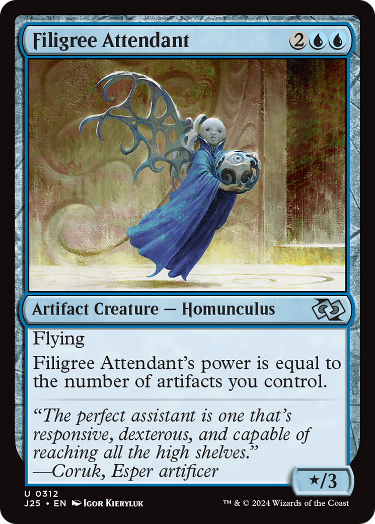 Filigree Attendant [Foundations Jumpstart] | Tables and Towers