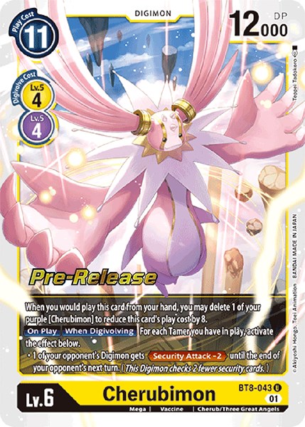 Cherubimon [BT8-043] [New Awakening Pre-Release Cards] | Tables and Towers