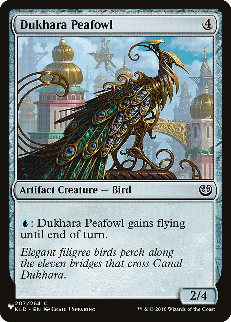 Dukhara Peafowl [The List Reprints] | Tables and Towers