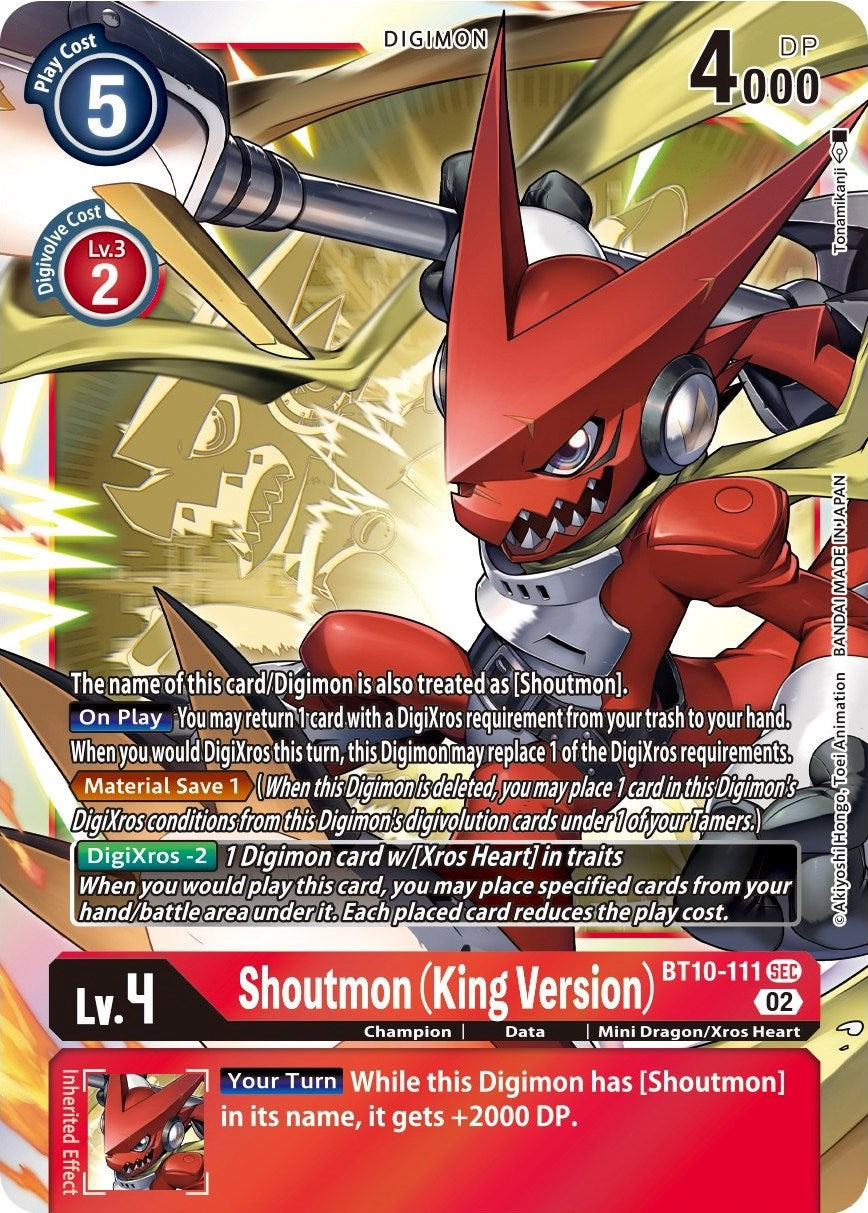 Shoutmon (King Version) [BT10-111] [Xros Encounter] | Tables and Towers